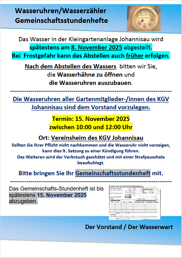 wasseruhren ablesen 2025