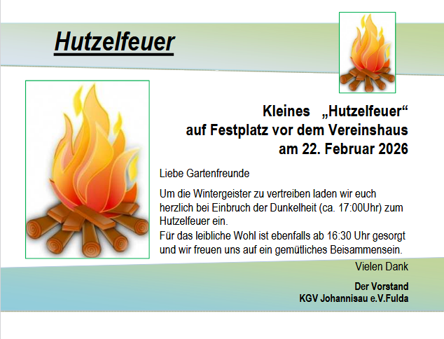 hutzelfeuer 2026