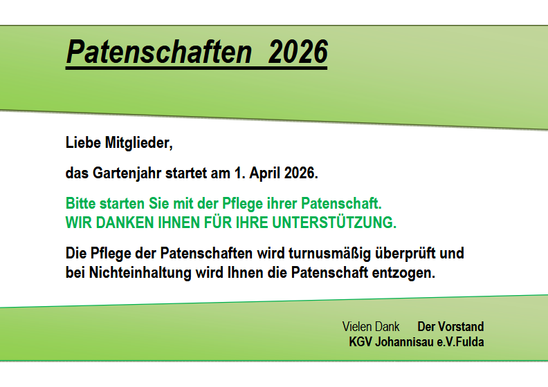 patenschaften 2026