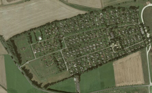 Luftbild der Kleingartenanlage